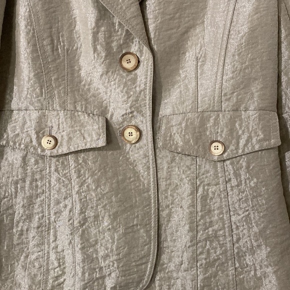 Harve Bernard Metallic Tan Blazer - Picture 2 of 5